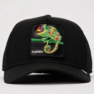 Goorin Bros black Karma Chameleon Trucker Baseball Cap the Animal Farm